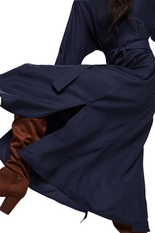 Vestido-camisa - Azul-marinho