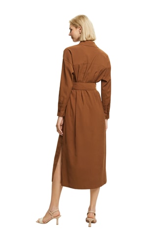Vestido midi - Castanho