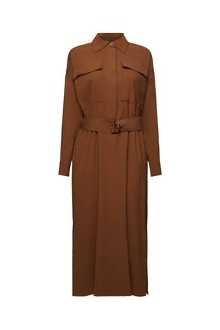 Vestido midi - Castanho