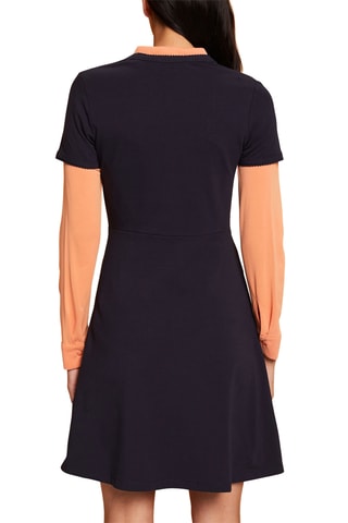 Vestido estilo patinadora - Azul-marinho