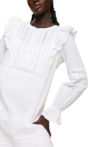 Vestido trapézio - Branco