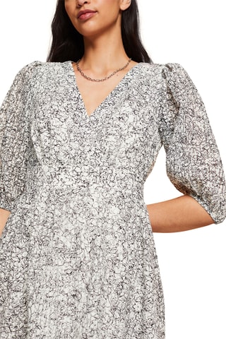 Vestido midi - Cinzento