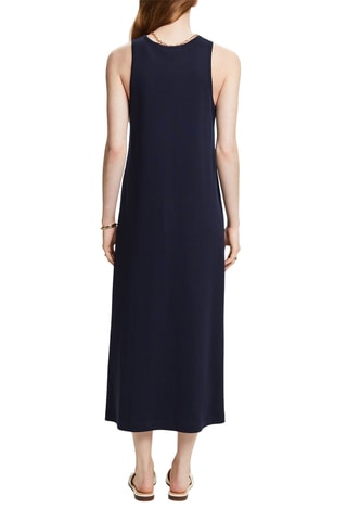 Vestido comprido - Azul-marinho
