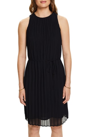 Vestido plissado - Preto