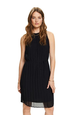 Vestido plissado - Preto