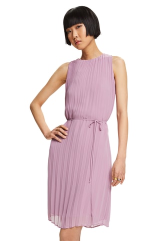 Vestido plissado - Malva