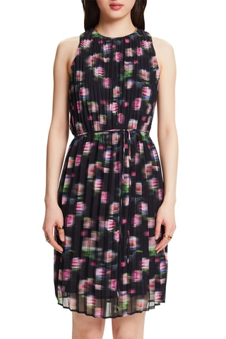 Vestido plissado - Preto