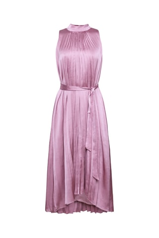 Vestido plissado - Malva