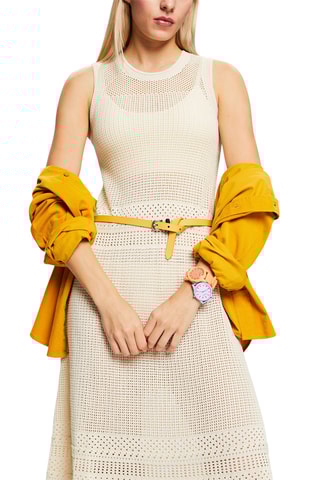 Vestido direito - Bege