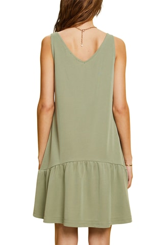 Vestido cintura descida - Caqui
