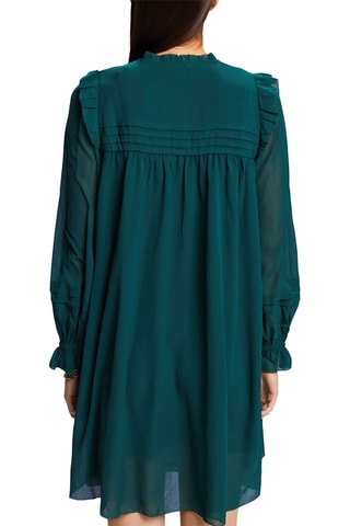 Vestido direito - Verde-esmeralda