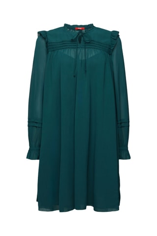 Vestido direito - Verde-esmeralda