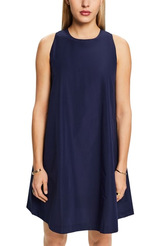 Vestido trapézio - Azul-marinho