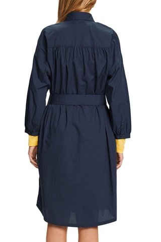 Vestido direito - Azul-marinho