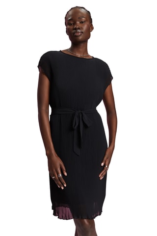 Vestido plissado - Preto