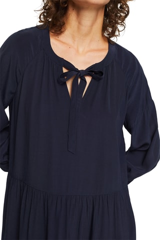 Vestido direito - Azul-marinho