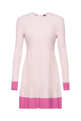 Vestido plissado - Rosa-maquilhagem