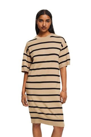 Vestido t-shirt - Bege