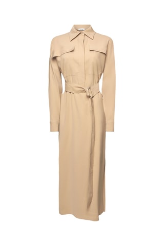 Vestido midi - Bege