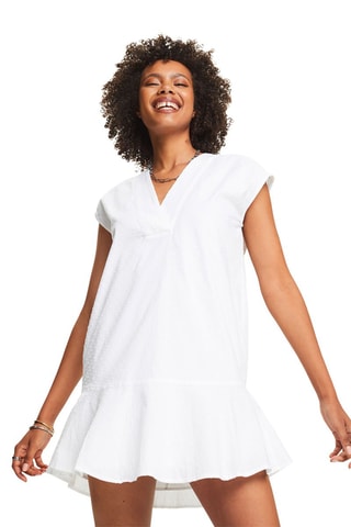 Vestido trapézio - Branco