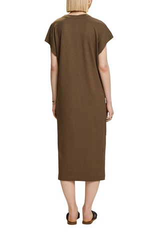 Vestido midi - caqui