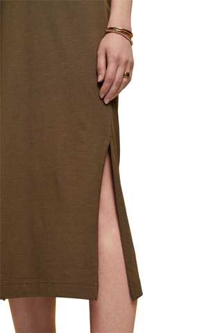 Vestido midi - caqui