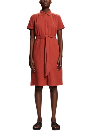 Vestido-camisa - Laranja