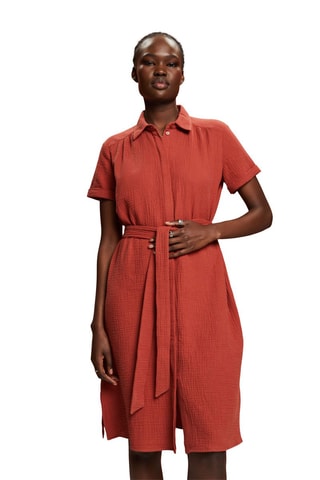 Vestido-camisa - Laranja