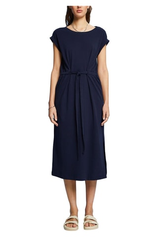 Vestido midi - Azul-marinho