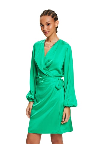 Vestido traçado - Verde-escuro
