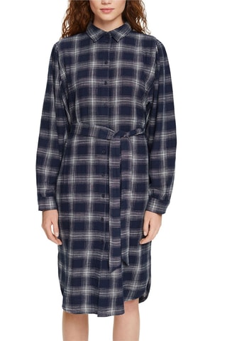 Vestido-camisa - Azul-marinho