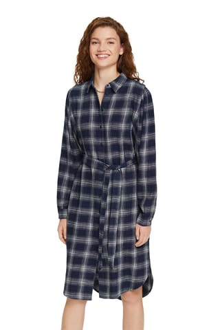 Vestido-camisa - Azul-marinho