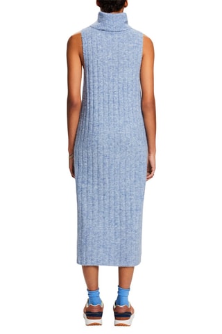 Vestido-camisola em lã - Azul-claro mesclado