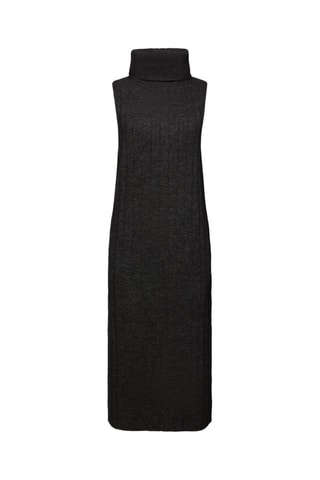 Vestido-camisola em lã - Antracite
