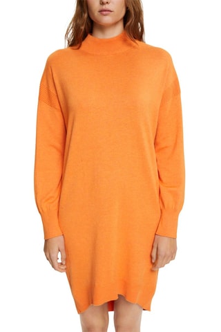 Vestido-camisola em algodão biológico - Laranja