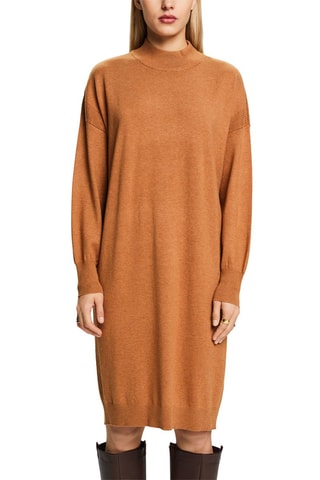 Vestido-camisola - Camel