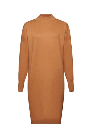 Vestido-camisola - Camel