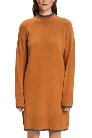 Vestido-camisola - Camel