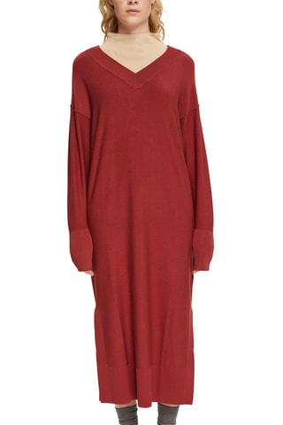Vestido-camisola - Vermelho-tijolo