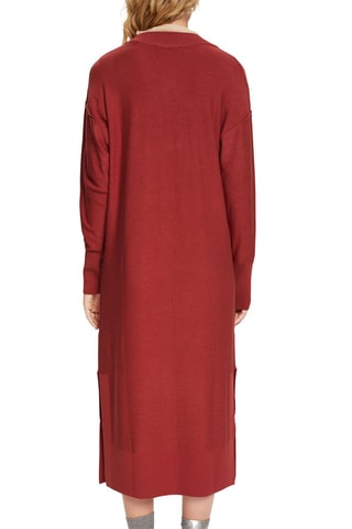 Vestido-camisola - Vermelho-tijolo