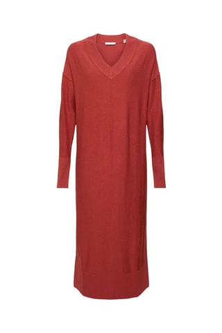 Vestido-camisola - Vermelho-tijolo