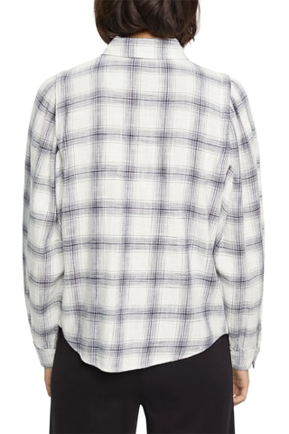Camisa - Branco e azul-marinho