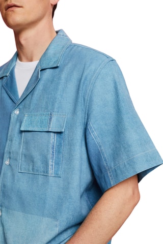Sobrecamisa de ganga - Azul
