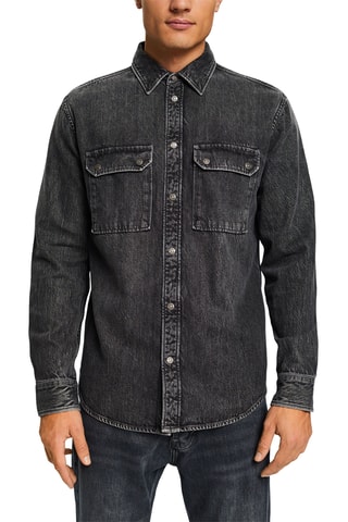 Camisa de ganga - Preto