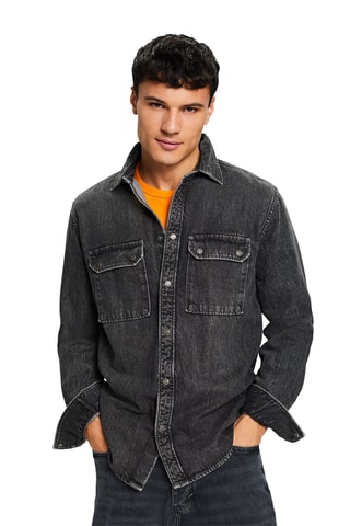 Camisa de ganga - Preto