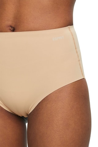 Cueca de cintura alta - Bege