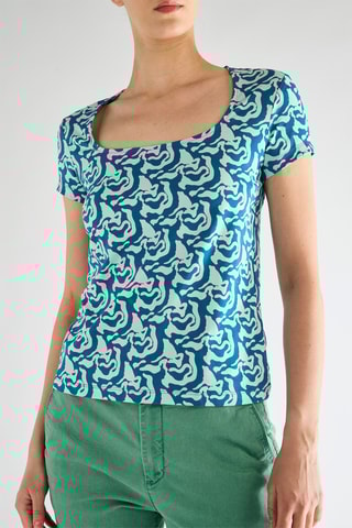 T-shirt - Azul-petróleo