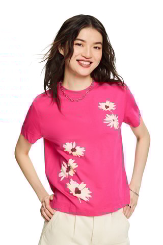 T-shirt - Amarelo e fúcsia