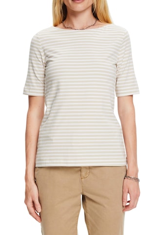T-shirt - Bege e branco