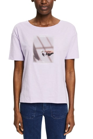 T-shirt em algodão biológico - Malva